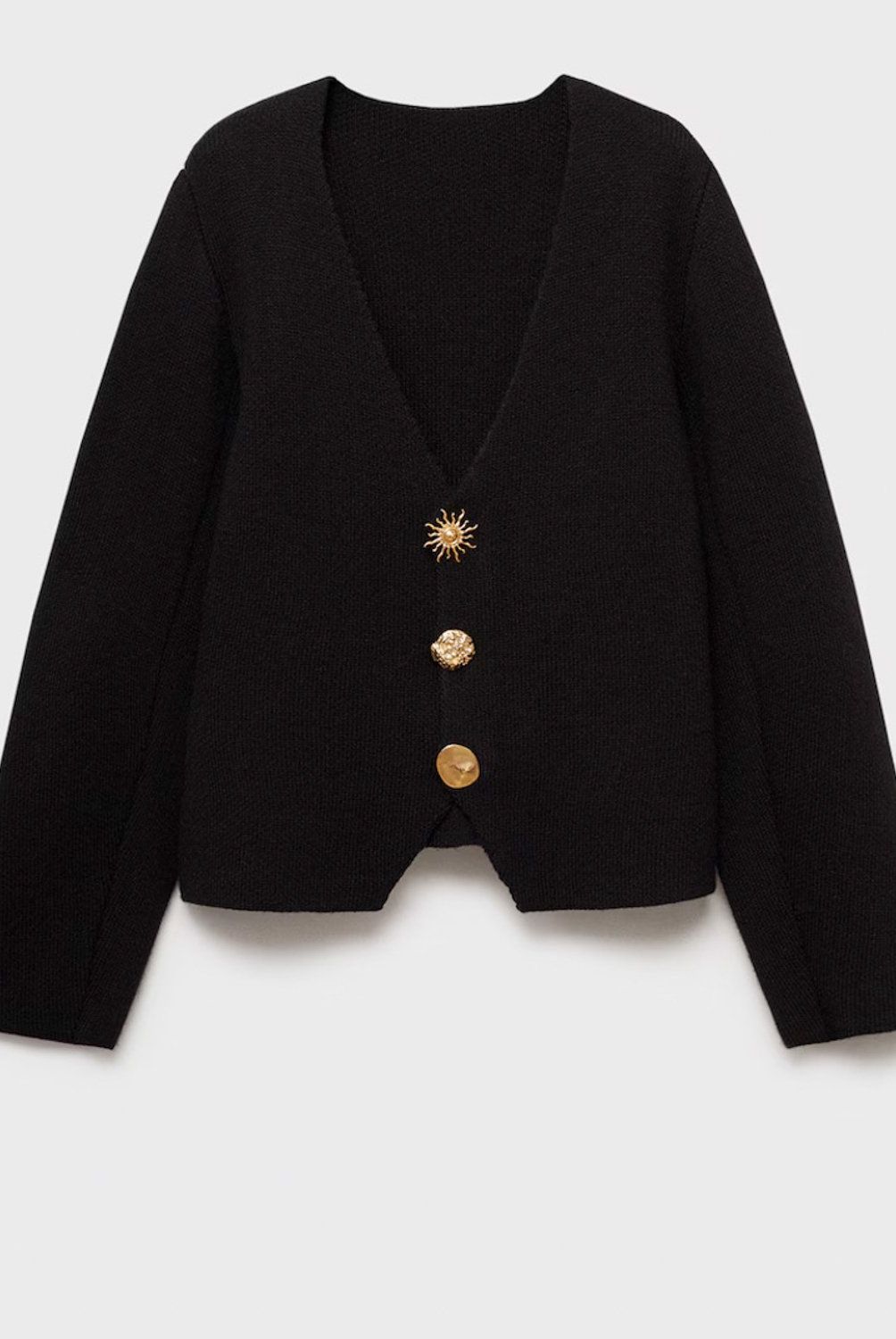 MANGO - Chaqueta Punto Botones Joya Mujer Mango