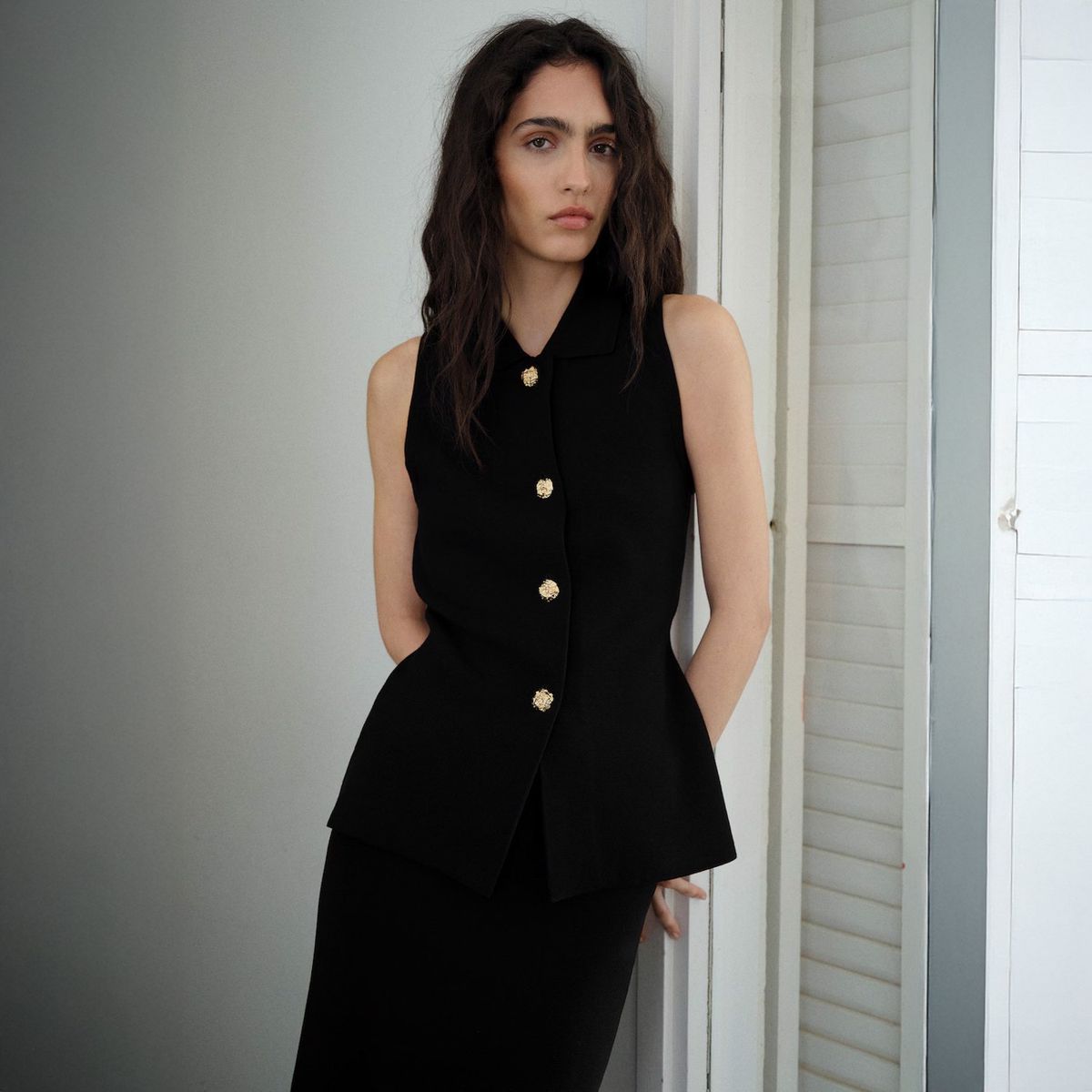 MANGO - Chaqueta Punto Botones Joya Mujer Mango