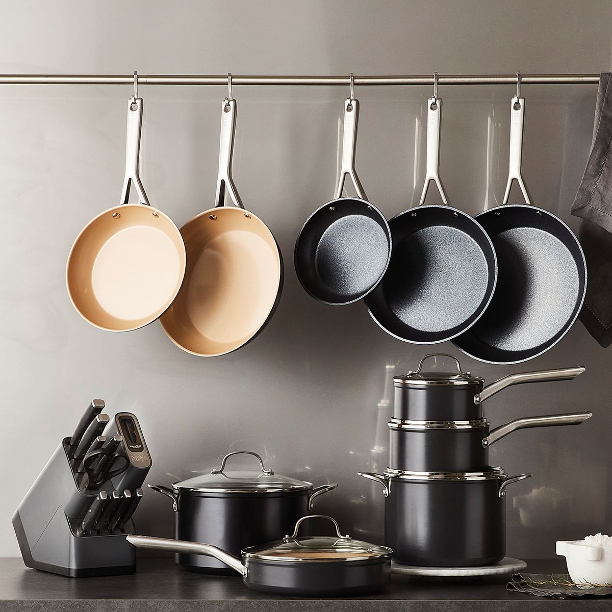 NINJA - Box Set Cuchillos Foodi Neverdull Con Base Afiladora 10 Piezas Ninja