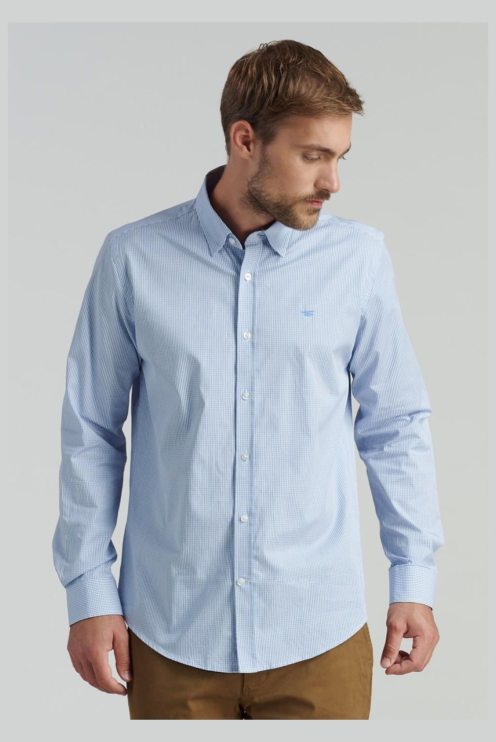 FEROUCH - Camisa Manga Larga Algodón Hombre Ferouch