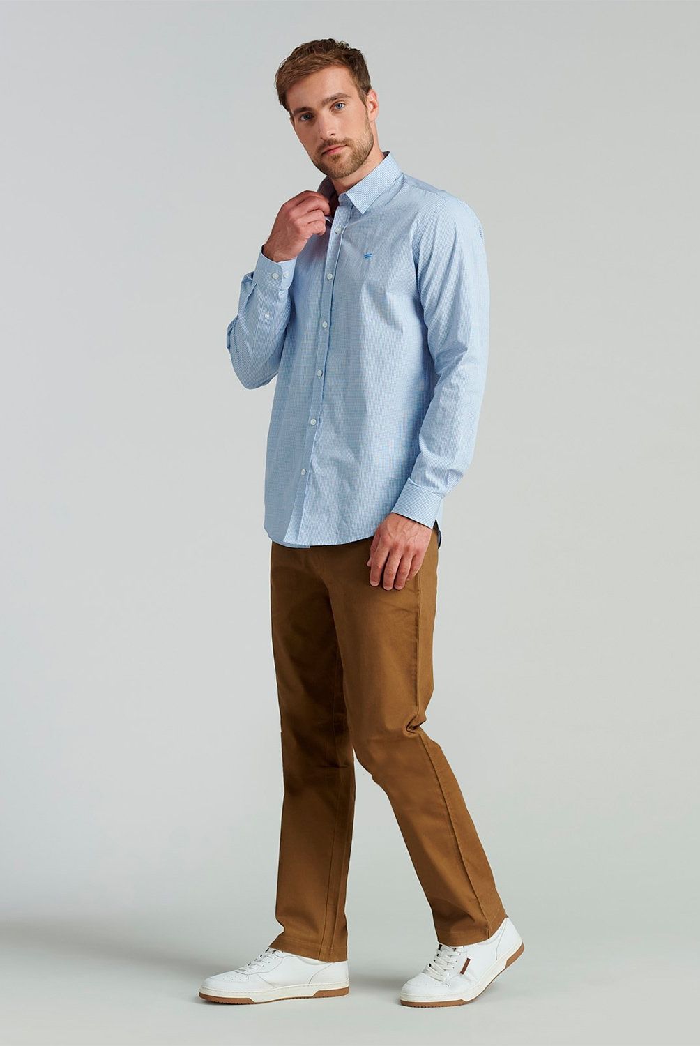 FEROUCH - Camisa Manga Larga Algodón Hombre Ferouch