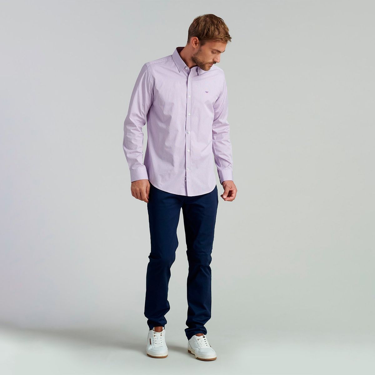 FEROUCH - Camisa Manga Larga Algodón Hombre Ferouch