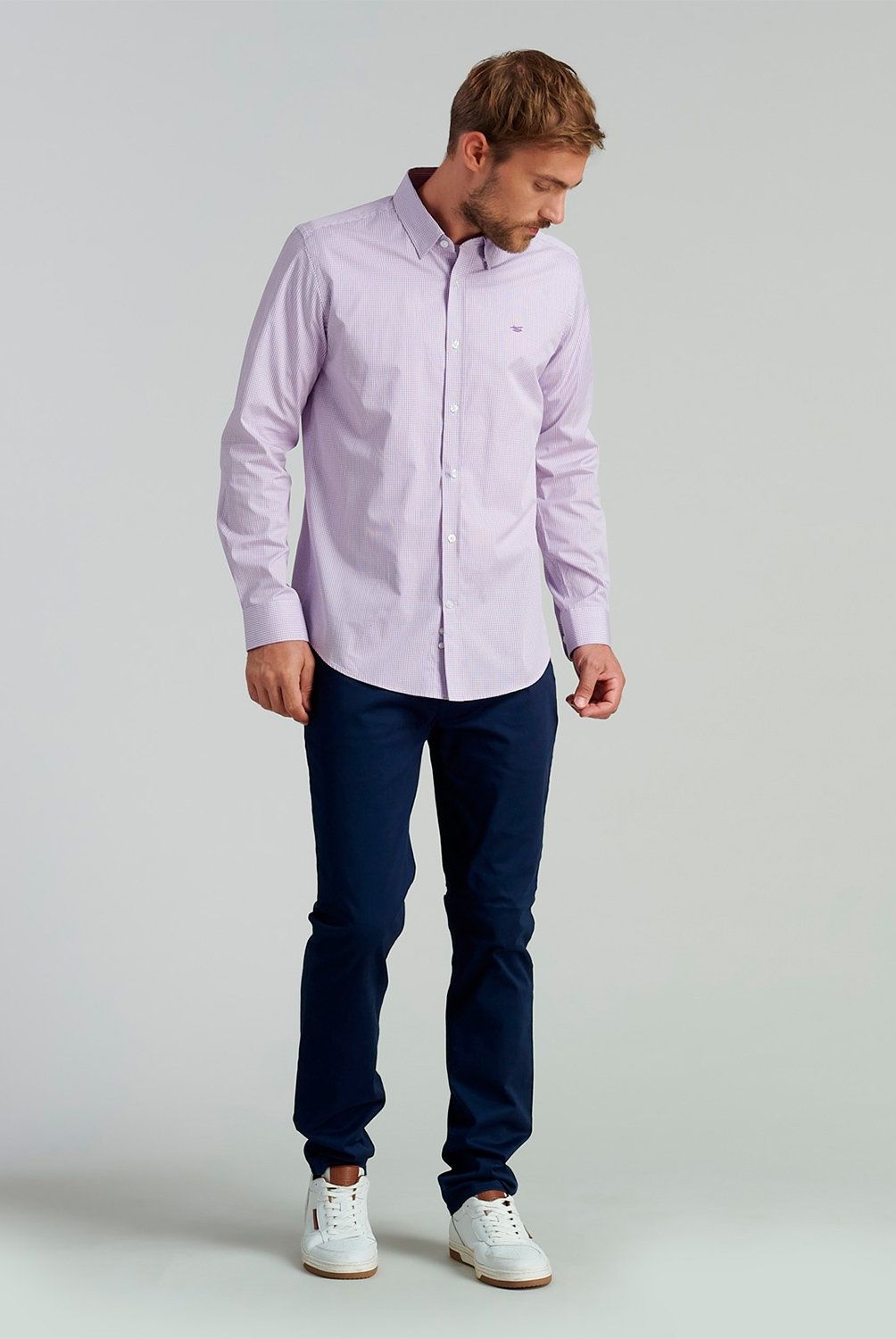 FEROUCH - Camisa Manga Larga Algodón Hombre Ferouch