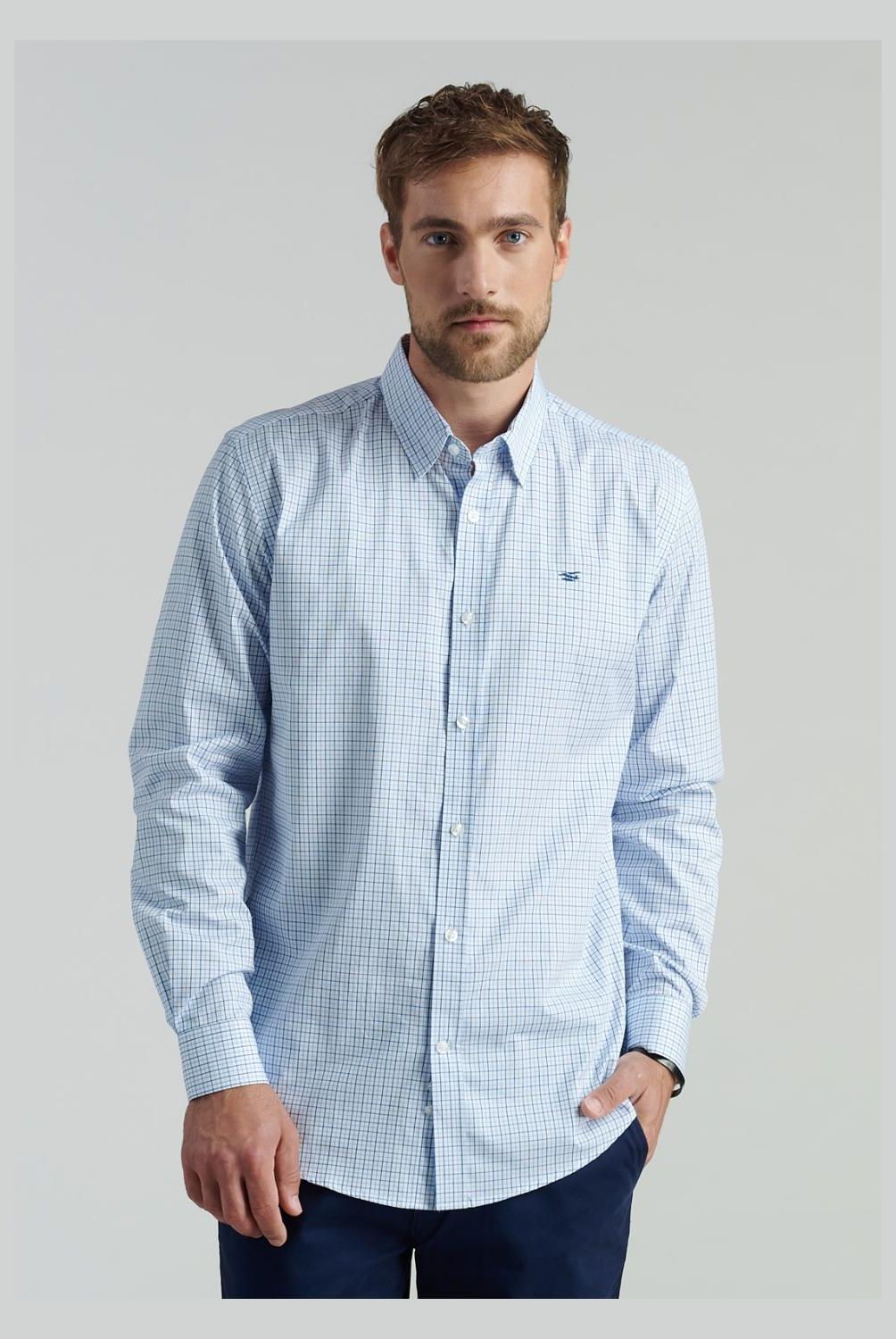FEROUCH - Camisa Manga Larga Algodón Hombre Ferouch