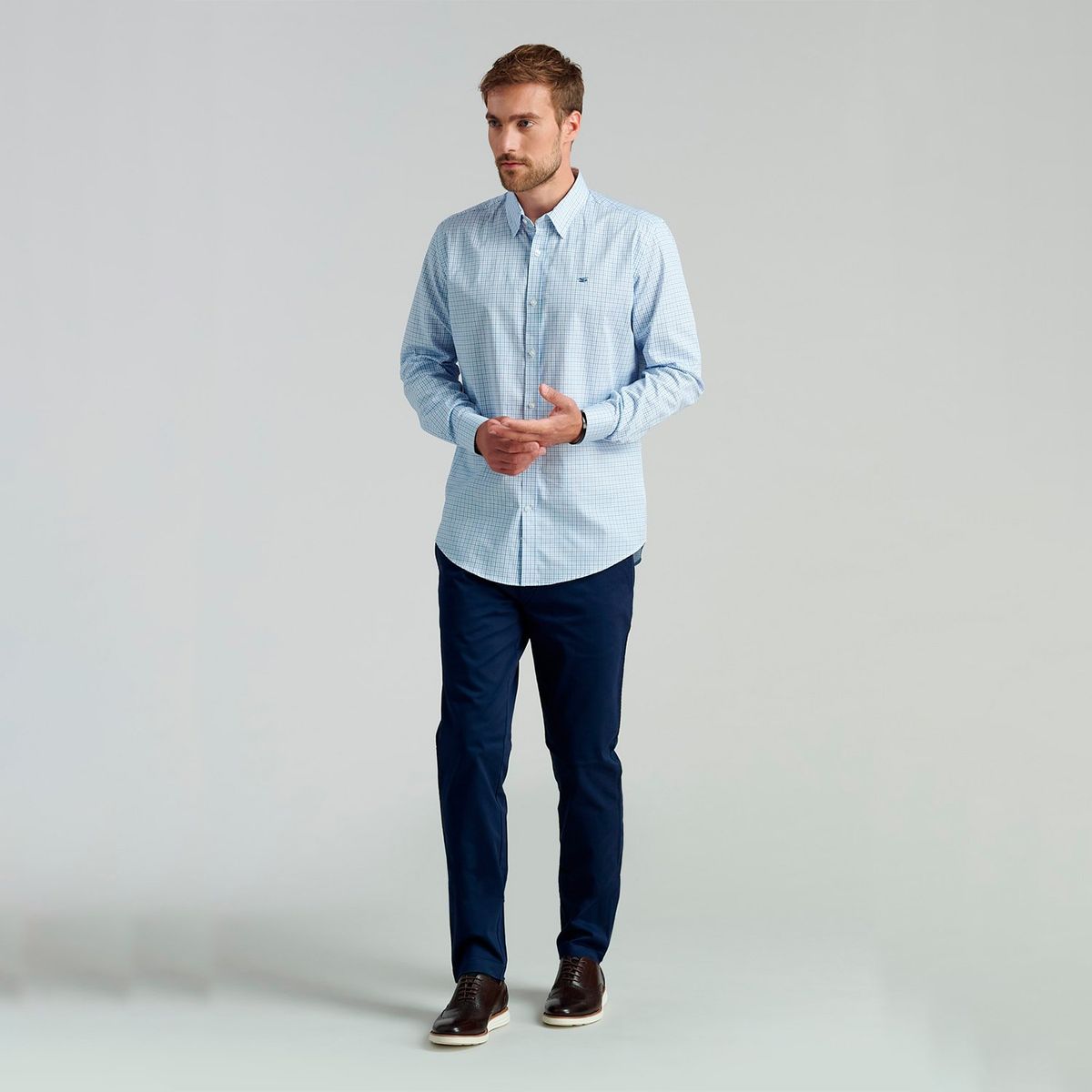 FEROUCH - Camisa Manga Larga Algodón Hombre Ferouch