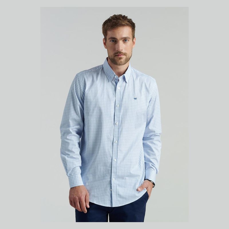 FEROUCH - Camisa Manga Larga Algodón Hombre Ferouch