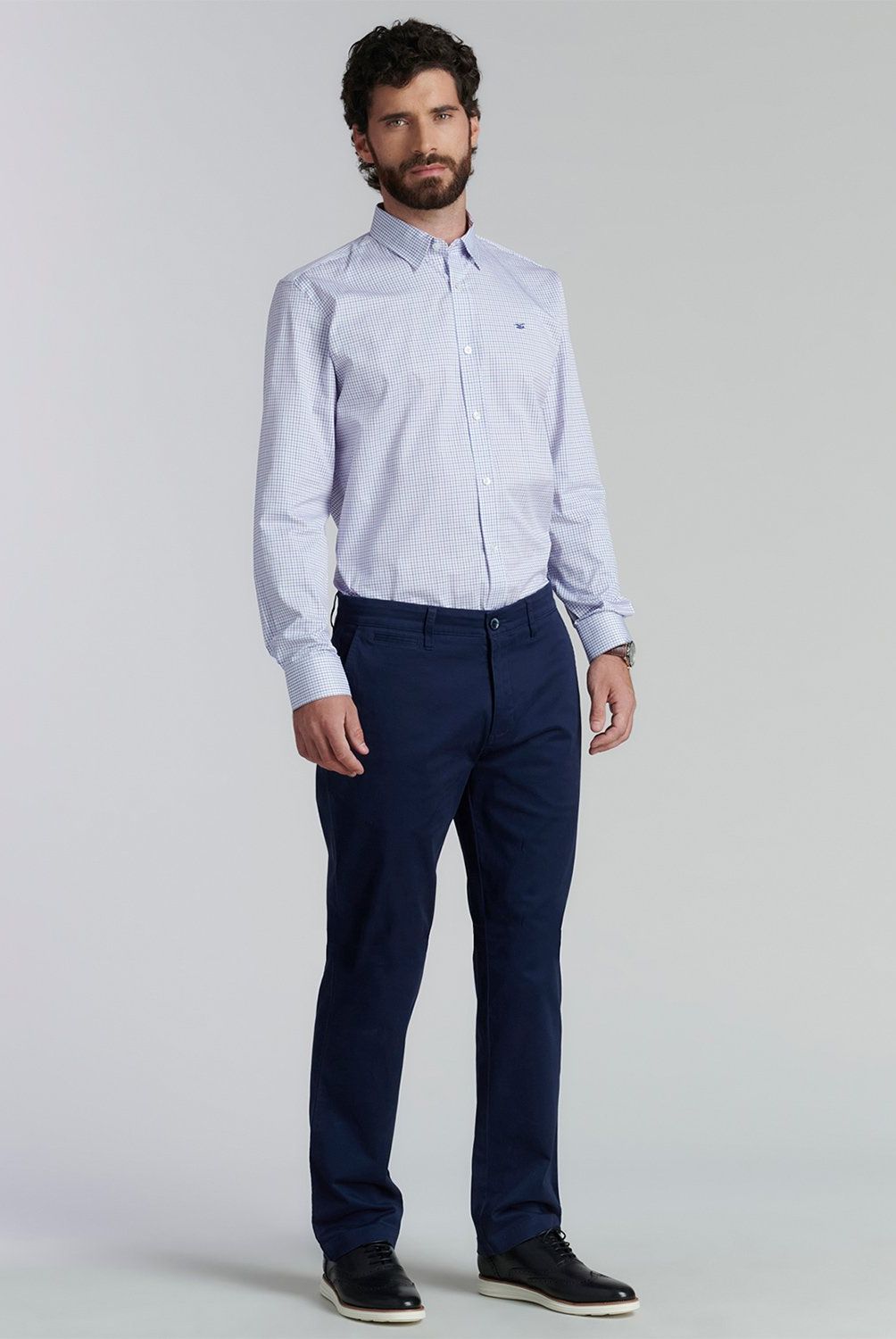 FEROUCH - Camisa Manga Larga Algodón Hombre Ferouch