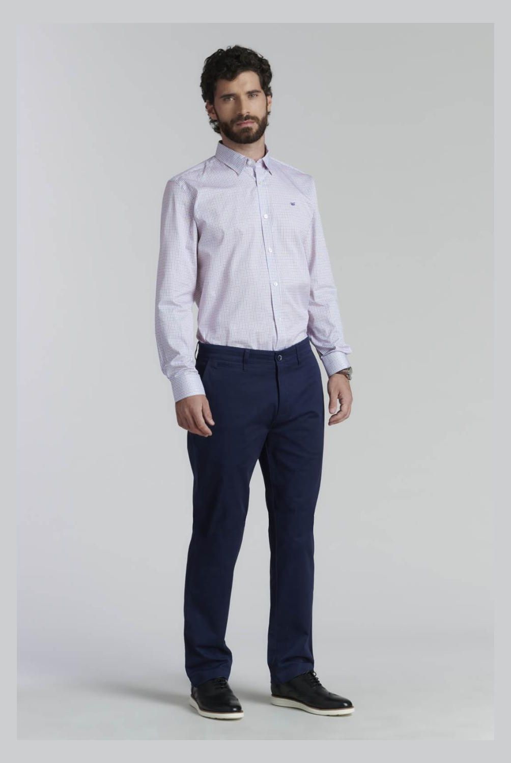 FEROUCH - Camisa Manga Larga Algodón Hombre Ferouch