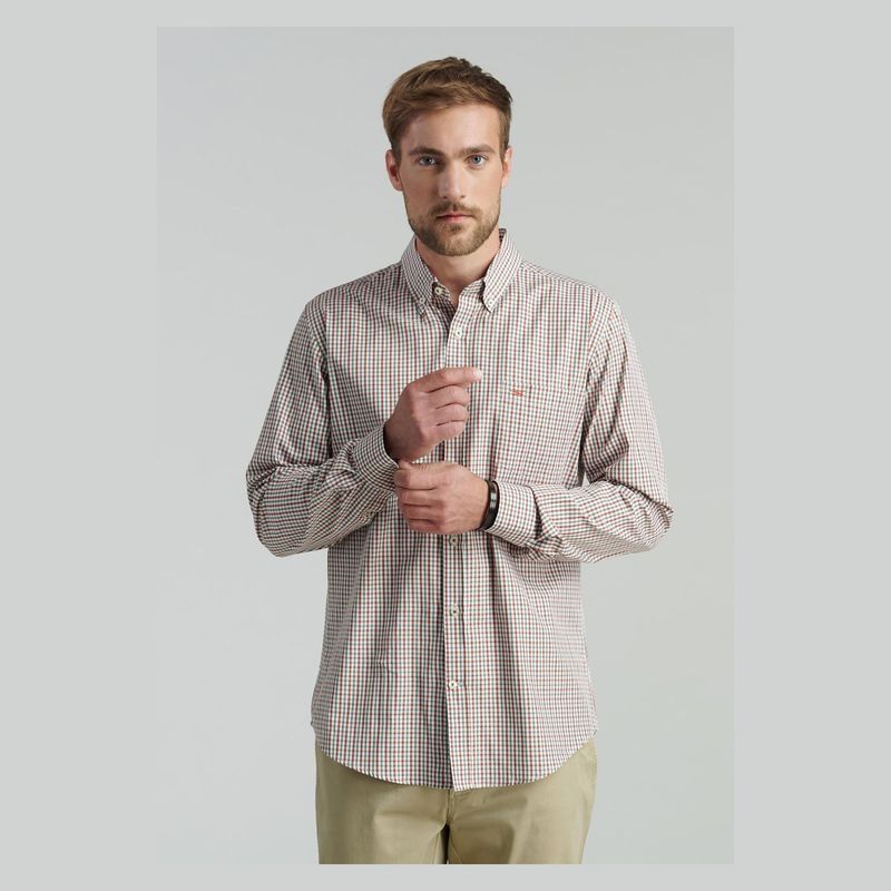 FEROUCH - Camisa Manga Larga Algodón Hombre Ferouch