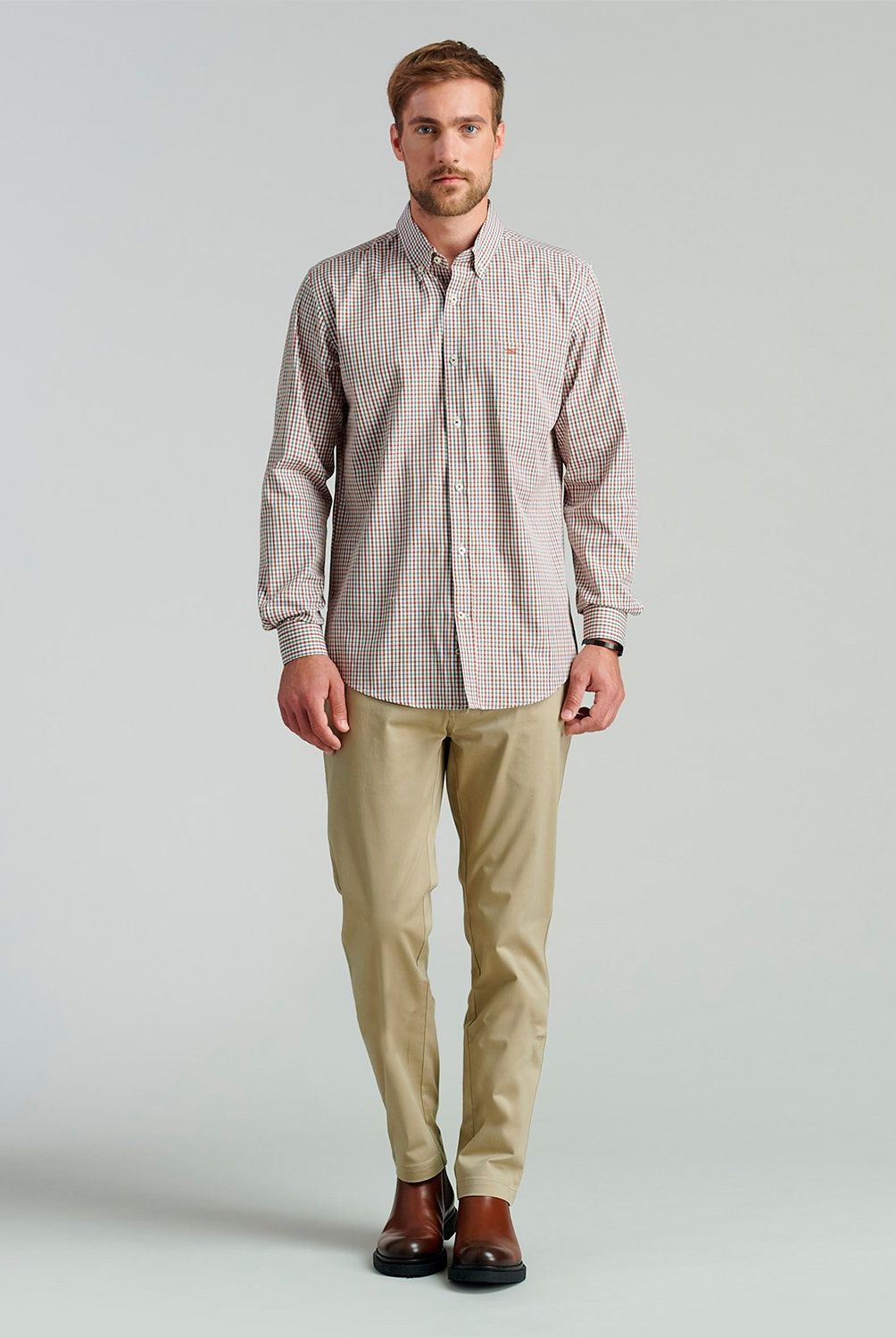FEROUCH - Camisa Manga Larga Algodón Hombre Ferouch