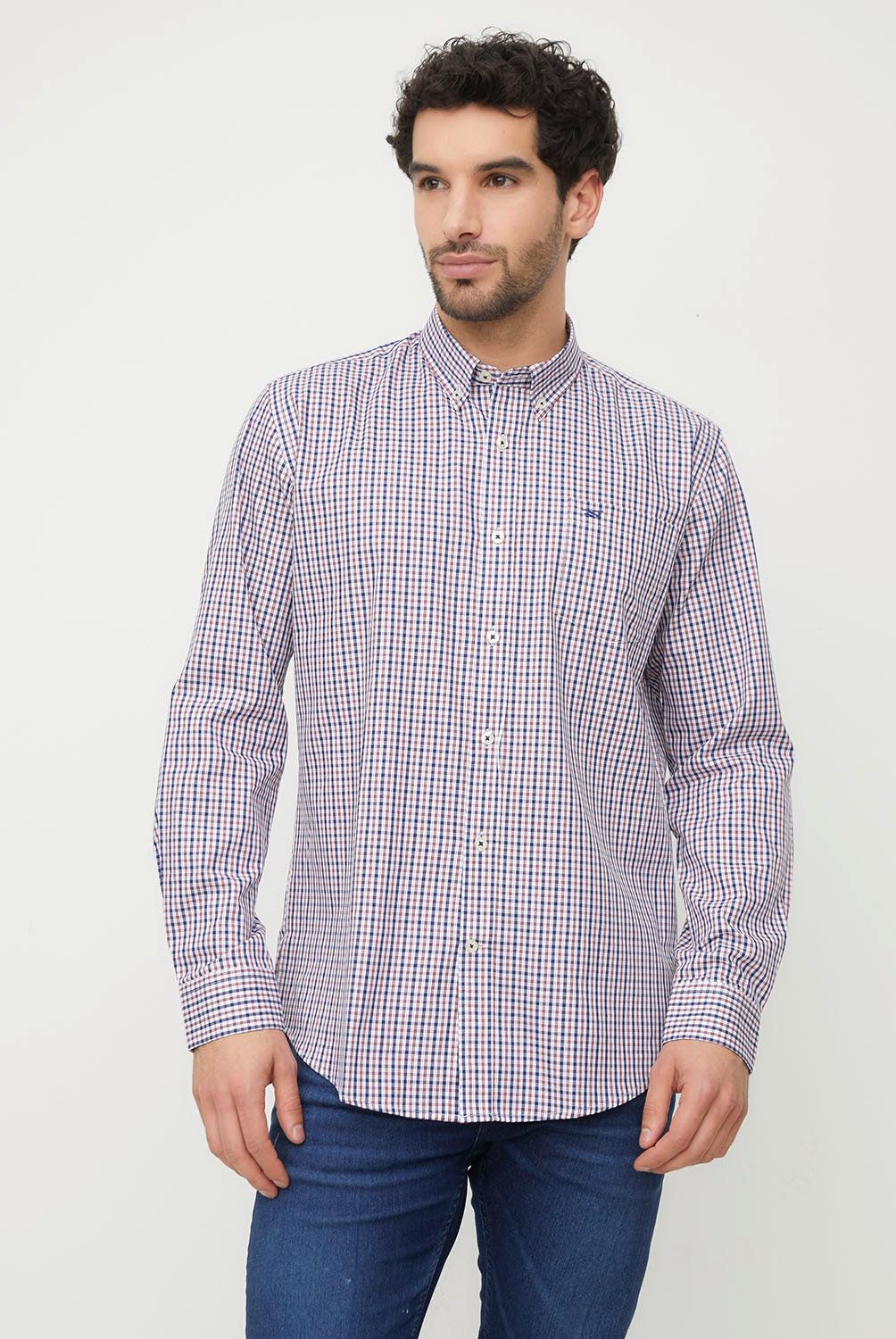 FEROUCH - Camisa Manga Larga Algodón Hombre Ferouch