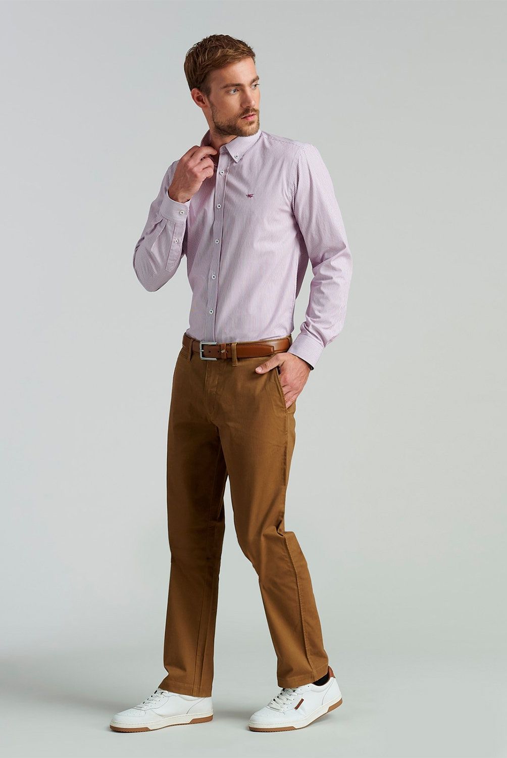 FEROUCH - Camisa Manga Larga Algodón Hombre Ferouch