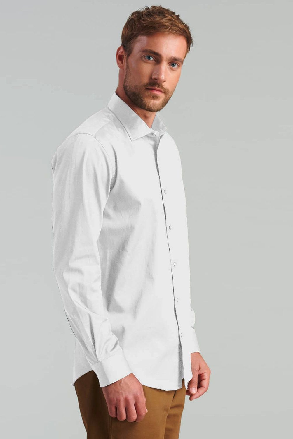 FEROUCH - Camisa Manga Larga Algodón Hombre Ferouch