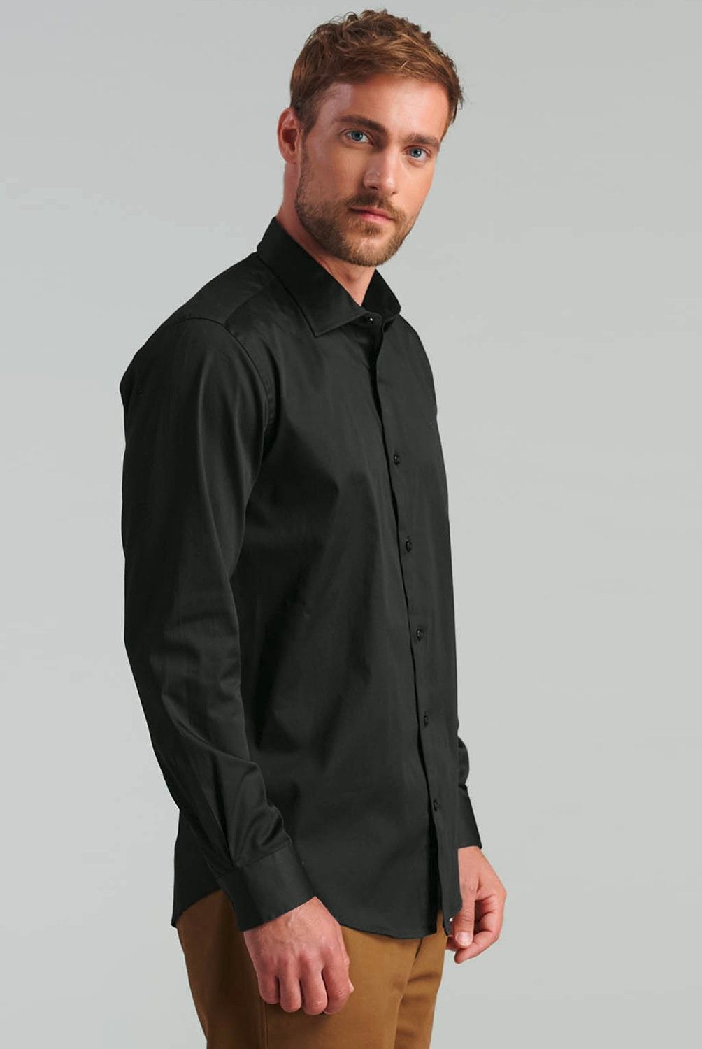 FEROUCH - Camisa Manga Larga Algodón Hombre Ferouch