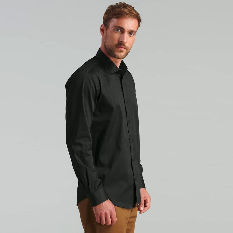 FEROUCH - Camisa Manga Larga Algodón Hombre Ferouch