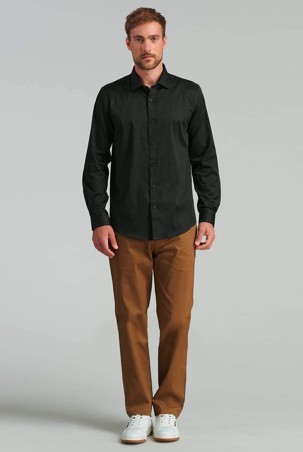 FEROUCH - Camisa Manga Larga Algodón Hombre Ferouch