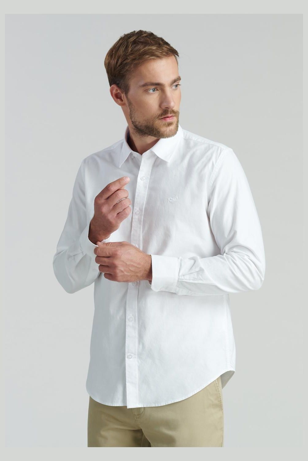 FEROUCH - Camisa Manga Larga Algodón Hombre Ferouch