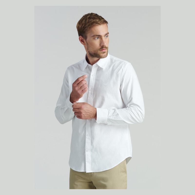 FEROUCH - Camisa Manga Larga Algodón Hombre Ferouch
