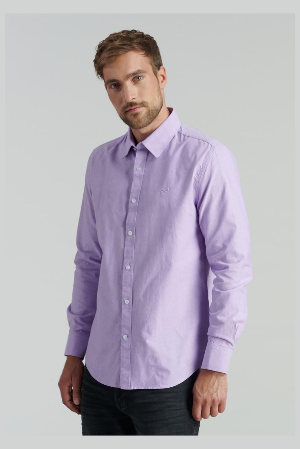 FEROUCH - Camisa Manga Larga Algodón Hombre Ferouch