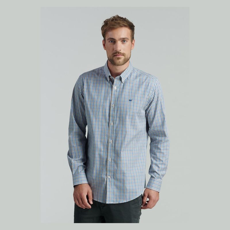 FEROUCH - Camisa Manga Larga Algodón Hombre Ferouch