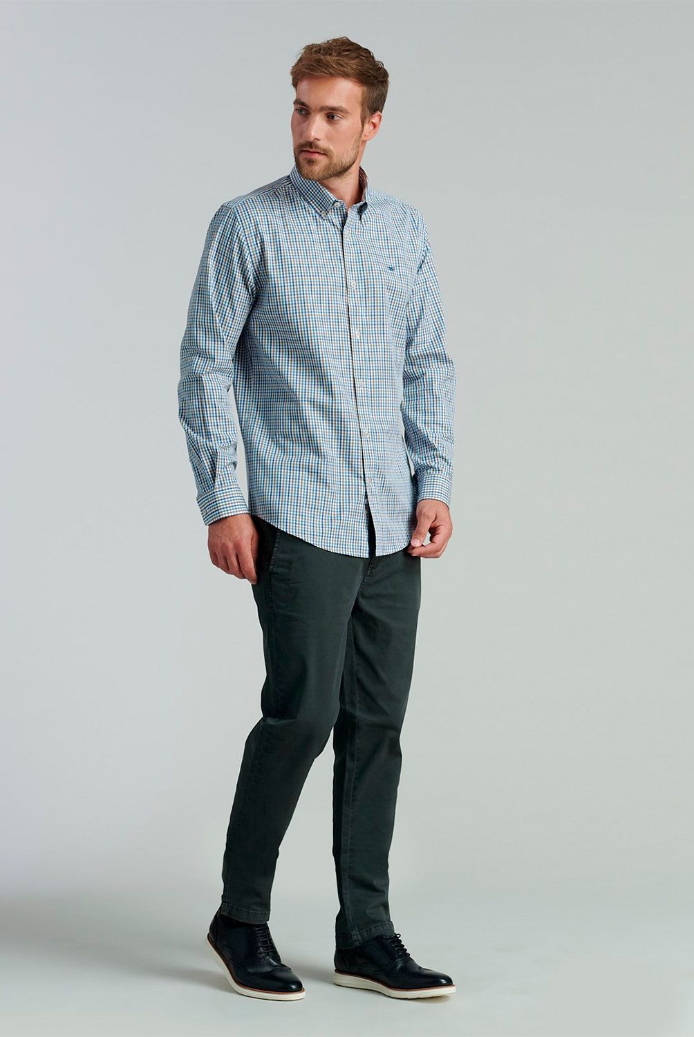 FEROUCH - Camisa Manga Larga Algodón Hombre Ferouch