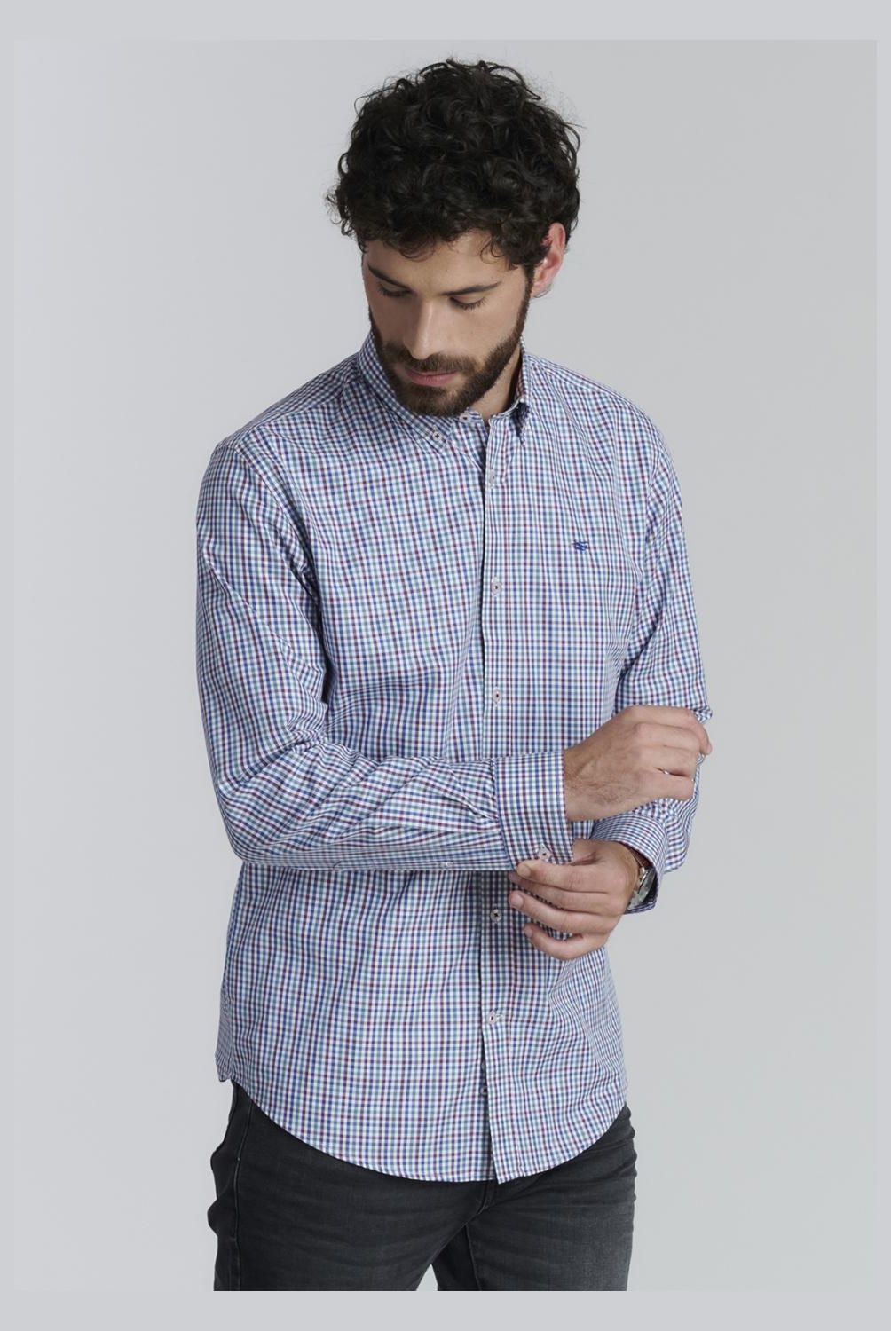 FEROUCH - Camisa Manga Larga Algodón Hombre Ferouch