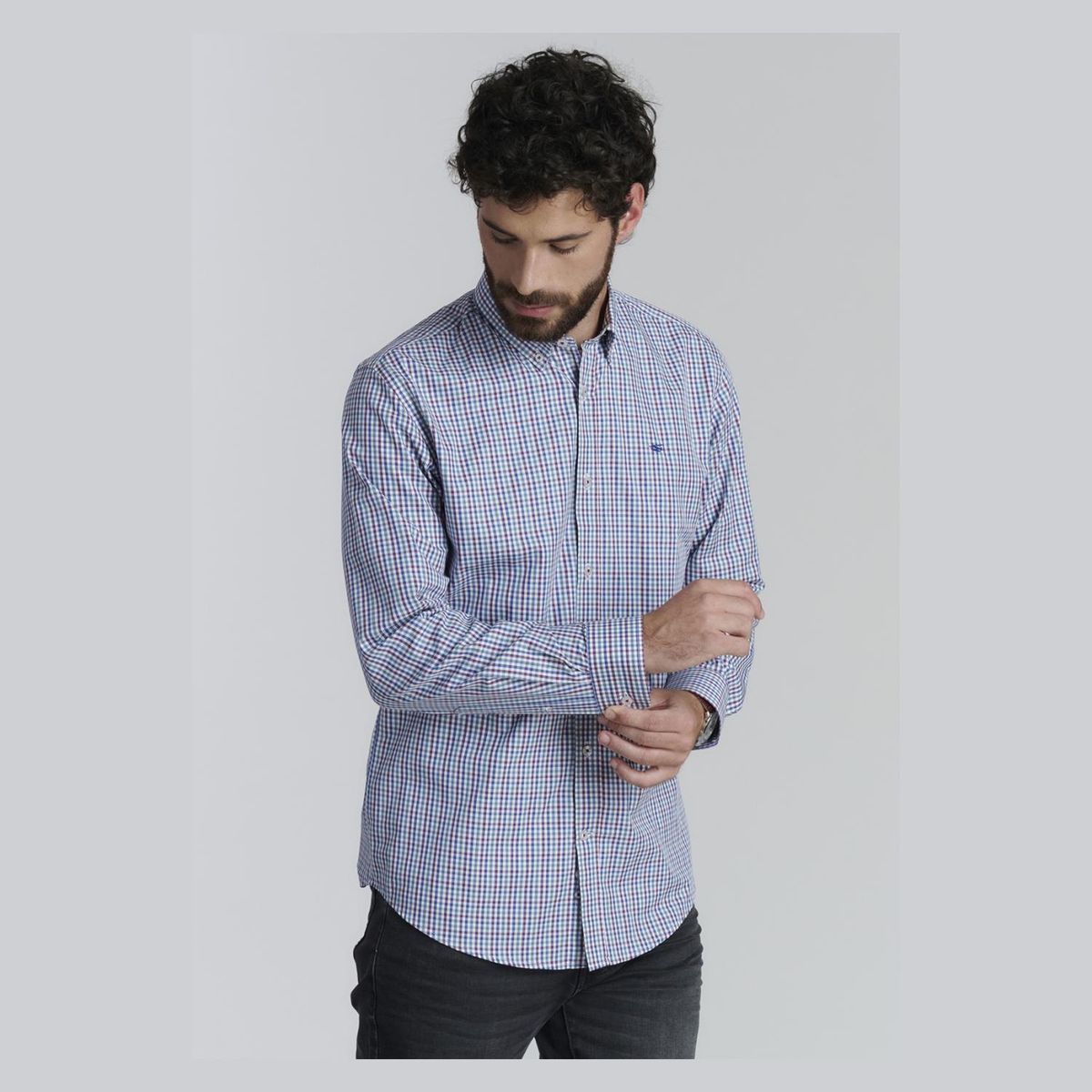FEROUCH - Camisa Manga Larga Algodón Hombre Ferouch
