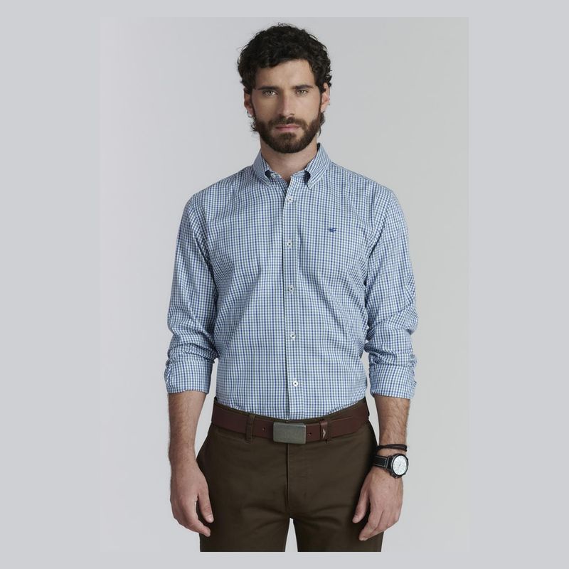 FEROUCH - Camisa Manga Larga Algodón Hombre Ferouch