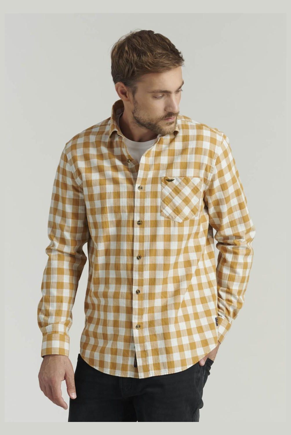 FEROUCH - Camisa Manga Larga Algodón Hombre Ferouch