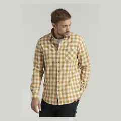FEROUCH - Camisa Manga Larga Algodón Hombre