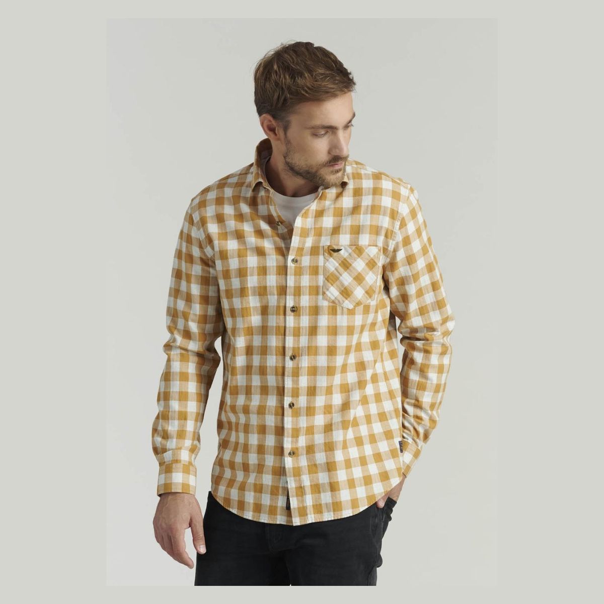 FEROUCH - Camisa Manga Larga Algodón Hombre Ferouch