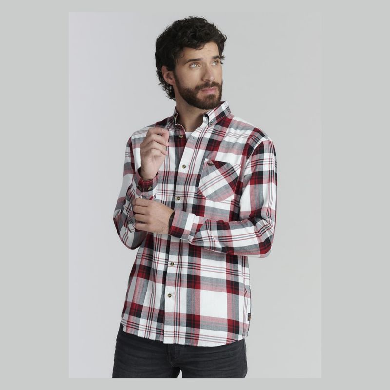 FEROUCH - Camisa Manga Larga Algodón Hombre Ferouch