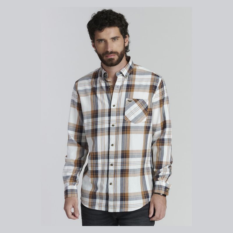 FEROUCH - Camisa Manga Larga Algodón Hombre Ferouch