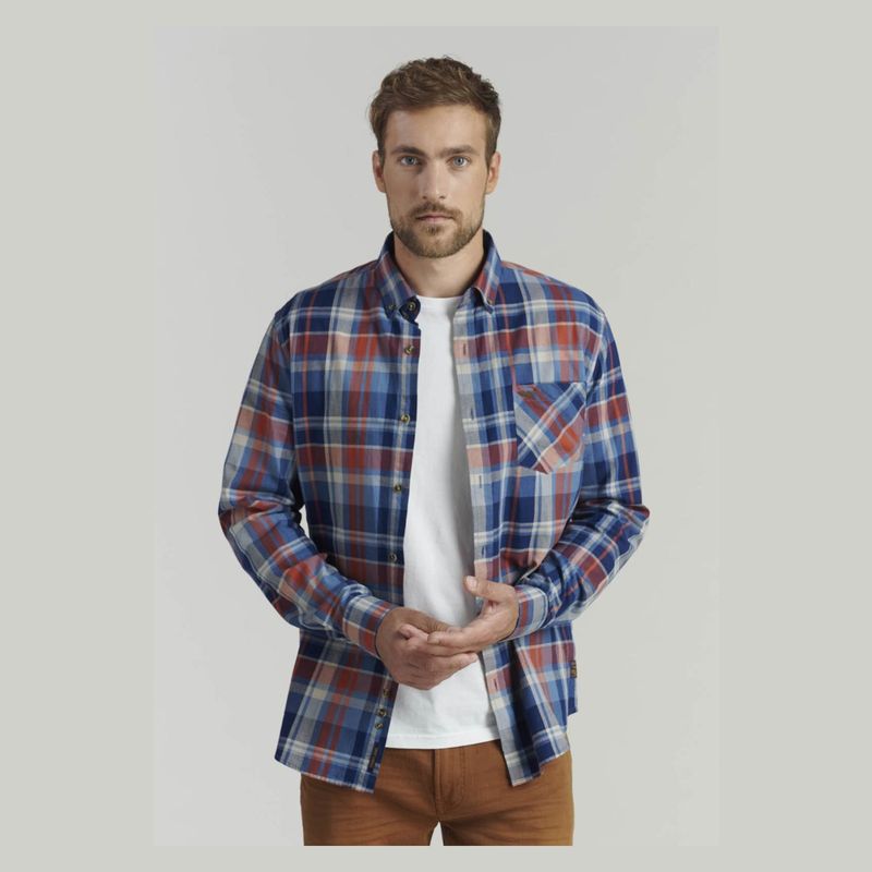 FEROUCH - Camisa Manga Larga Algodón Hombre Ferouch