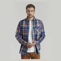 FEROUCH - Camisa Manga Larga Algodón Hombre
