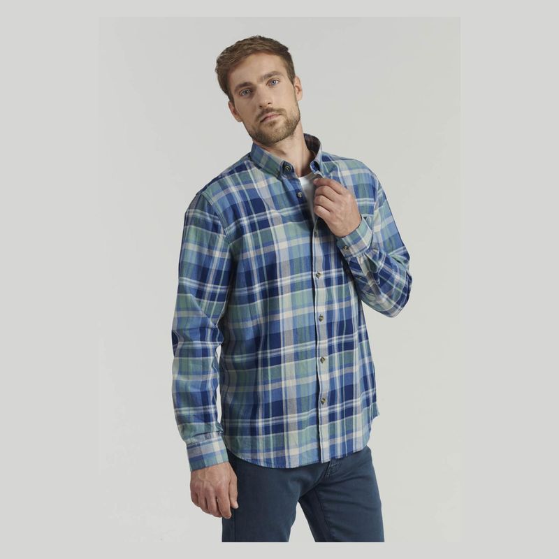 FEROUCH - Camisa Manga Larga Algodón Hombre Ferouch