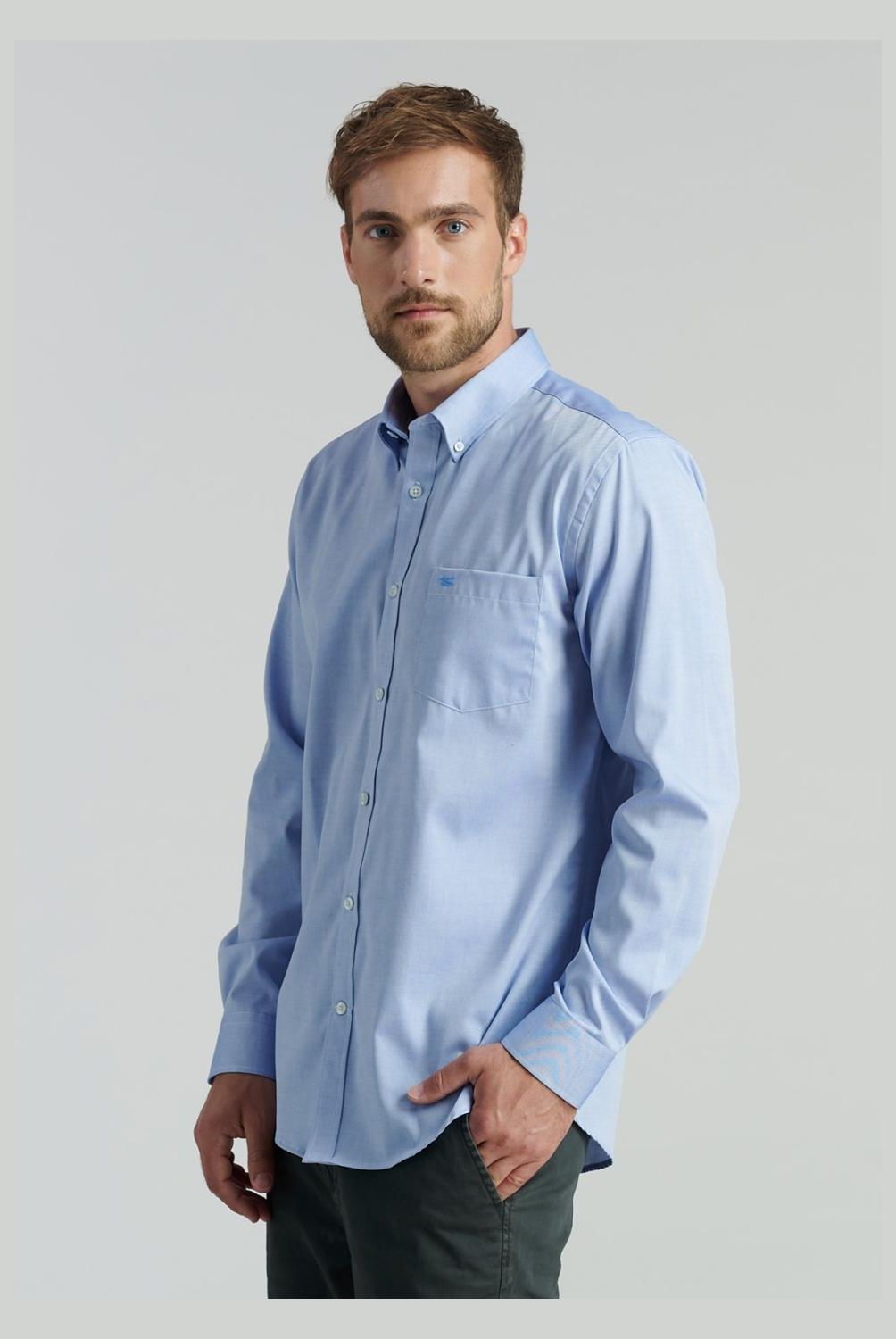 FEROUCH - Camisa Manga Larga Algodón Hombre Ferouch
