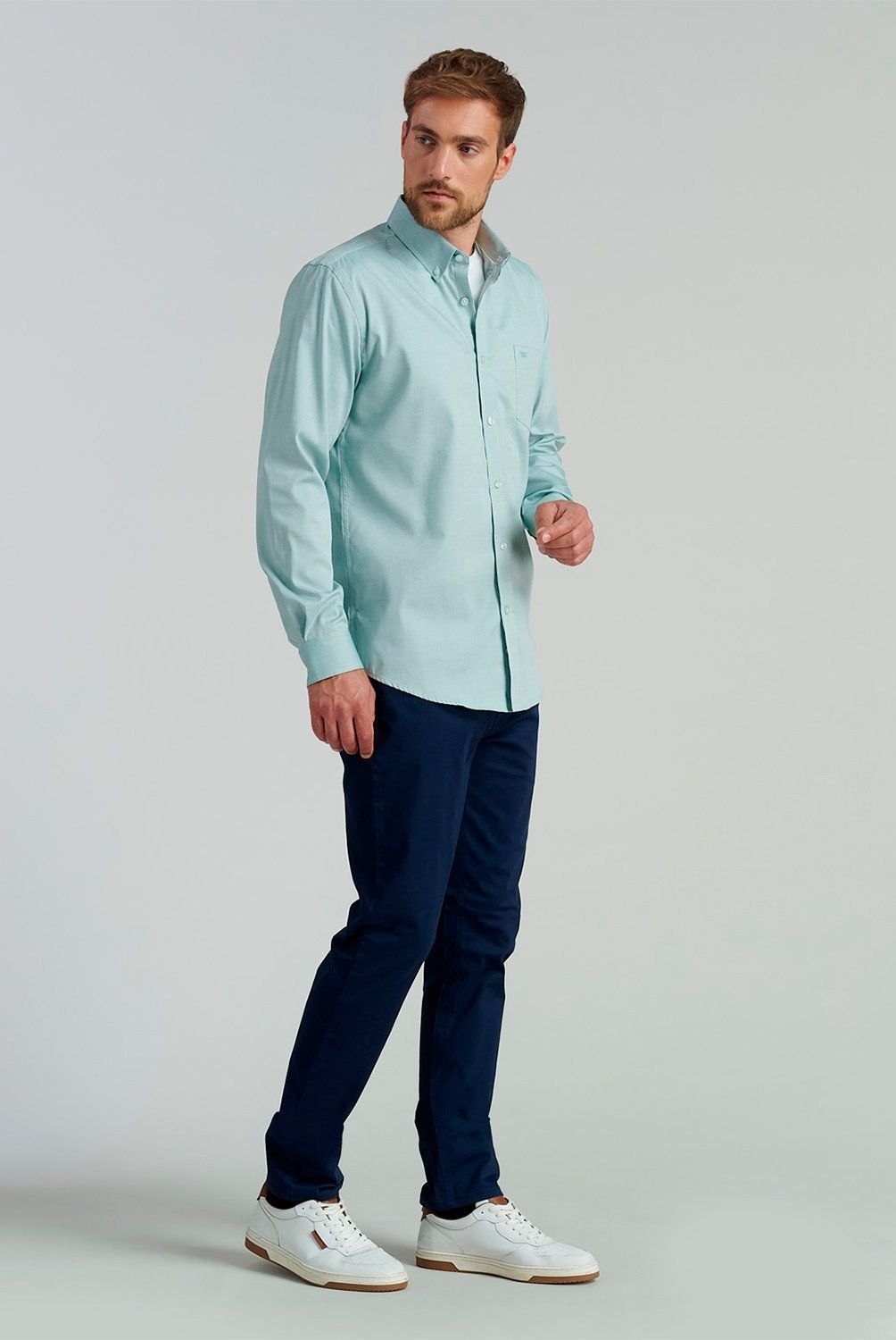 FEROUCH - Camisa Manga Larga Algodón Hombre Ferouch