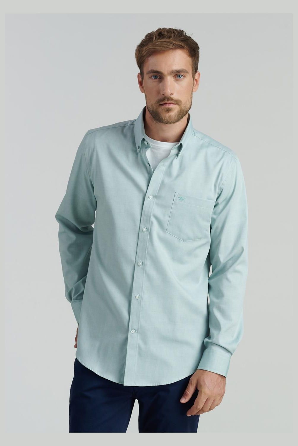 FEROUCH - Camisa Manga Larga Algodón Hombre Ferouch