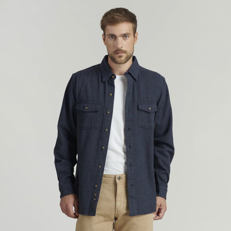 FEROUCH - Camisa Manga Larga Algodón Hombre Ferouch