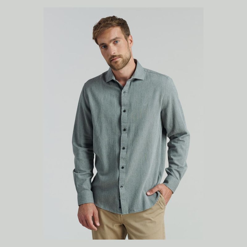 FEROUCH - Camisa Manga Larga Algodón Hombre Ferouch