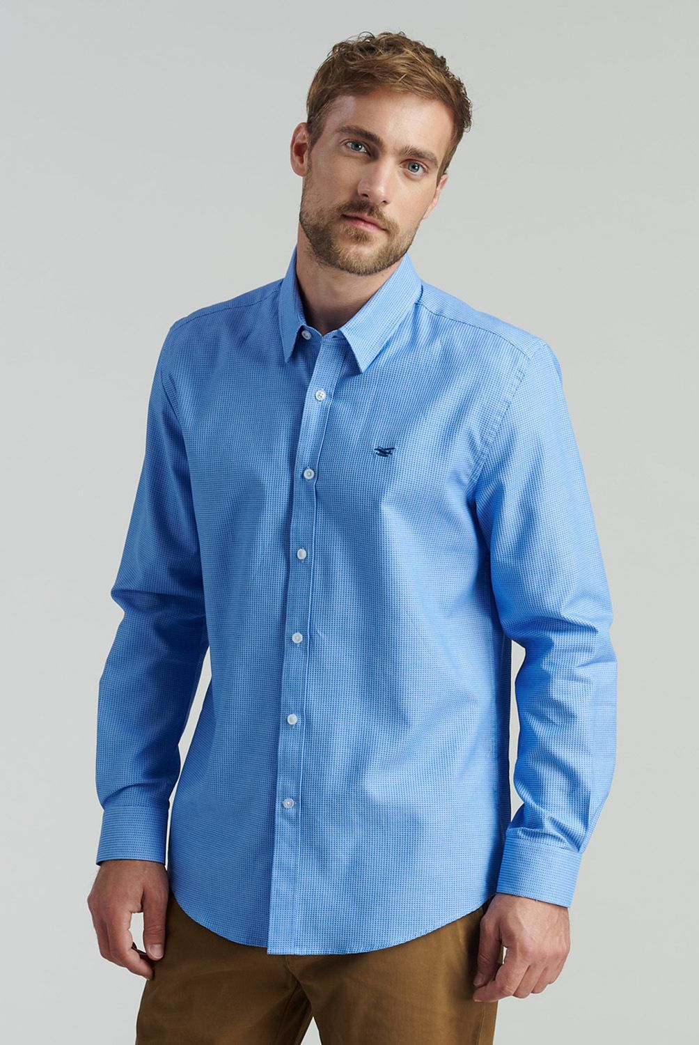 FEROUCH - Camisa Manga Larga Algodón Hombre Ferouch