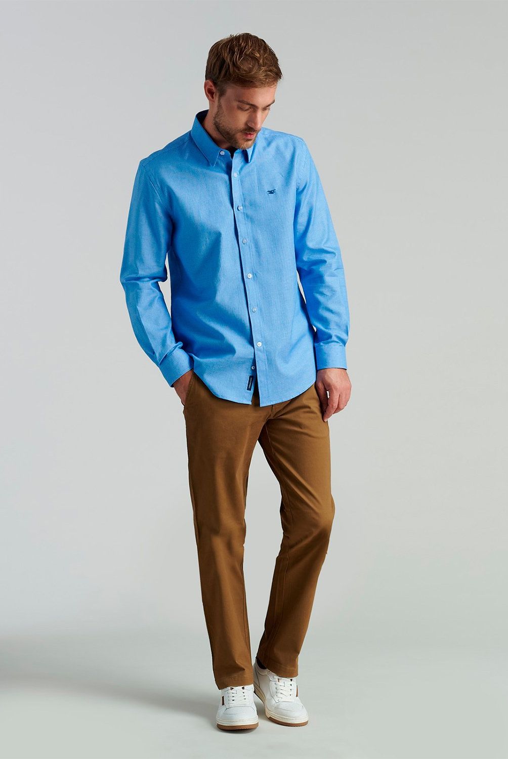 FEROUCH - Camisa Manga Larga Algodón Hombre Ferouch