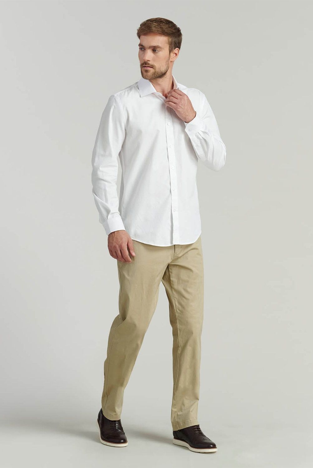 FEROUCH - Camisa Manga Larga Algodón Hombre Ferouch
