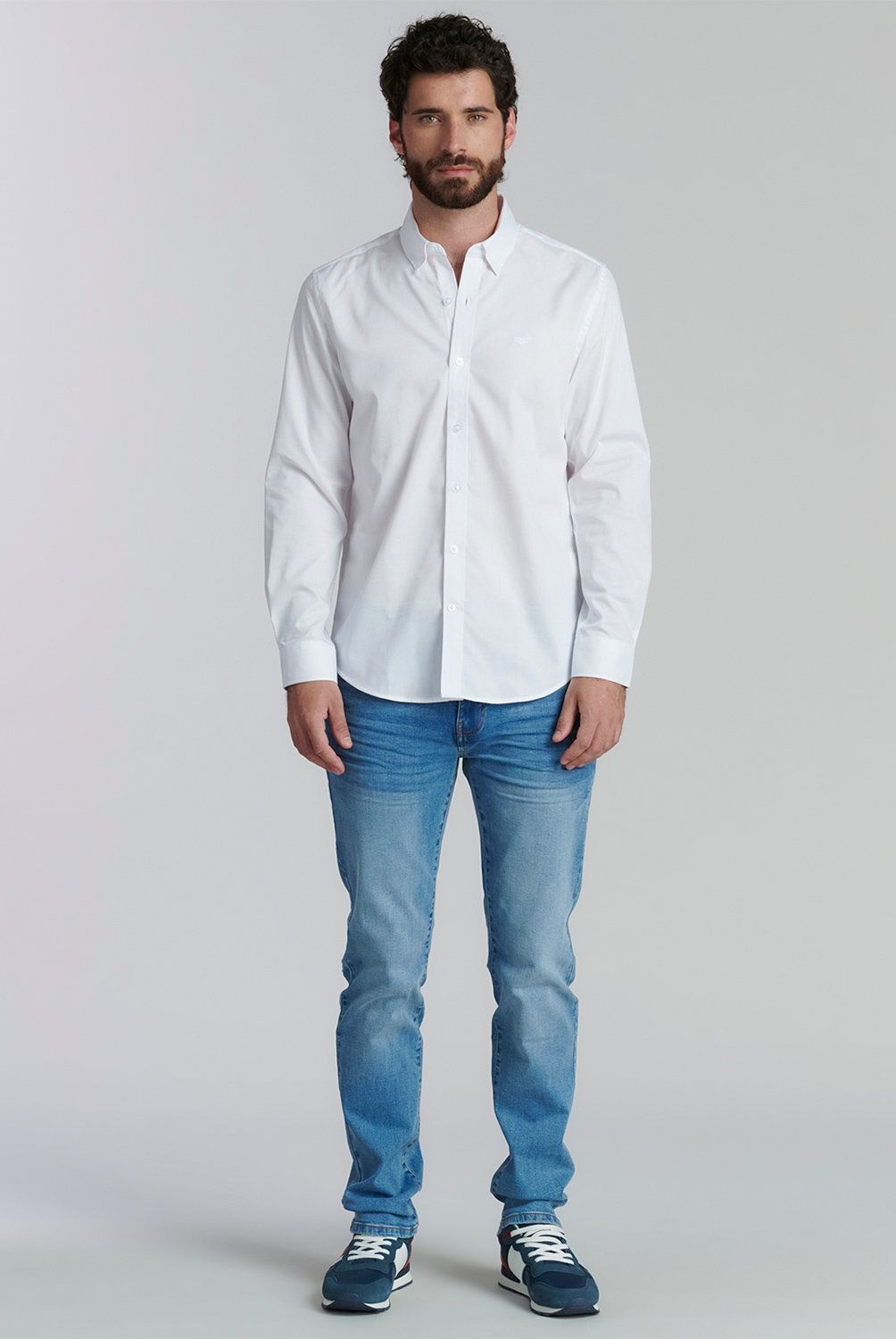 FEROUCH - Camisa Manga Larga Algodón Hombre Ferouch