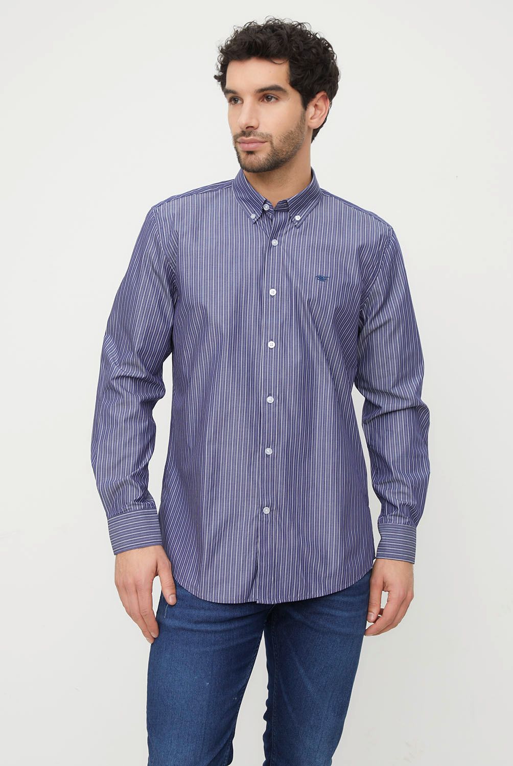 FEROUCH - Camisa Manga Larga Algodón Hombre Ferouch