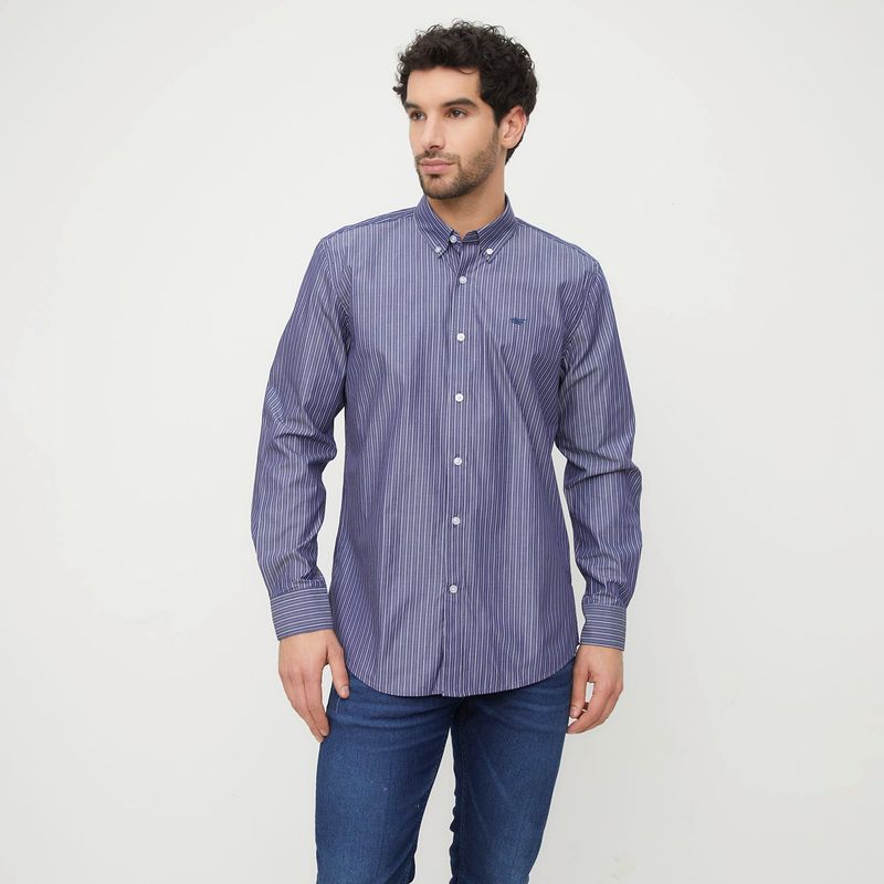 FEROUCH - Camisa Manga Larga Algodón Hombre Ferouch