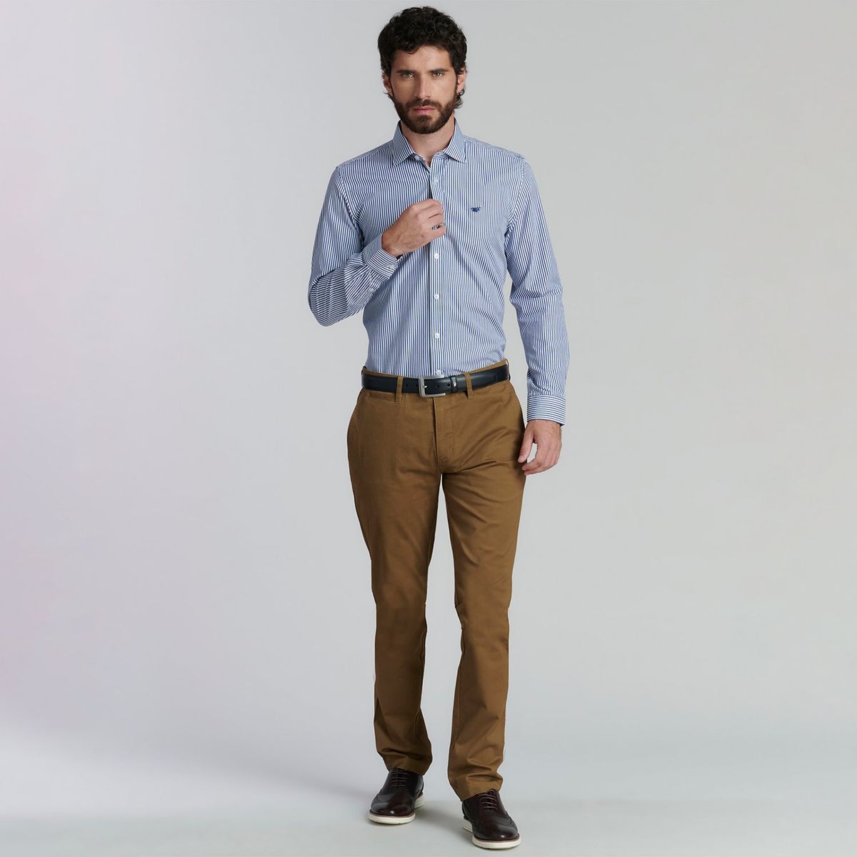 FEROUCH - Camisa Manga Larga Algodón Hombre Ferouch