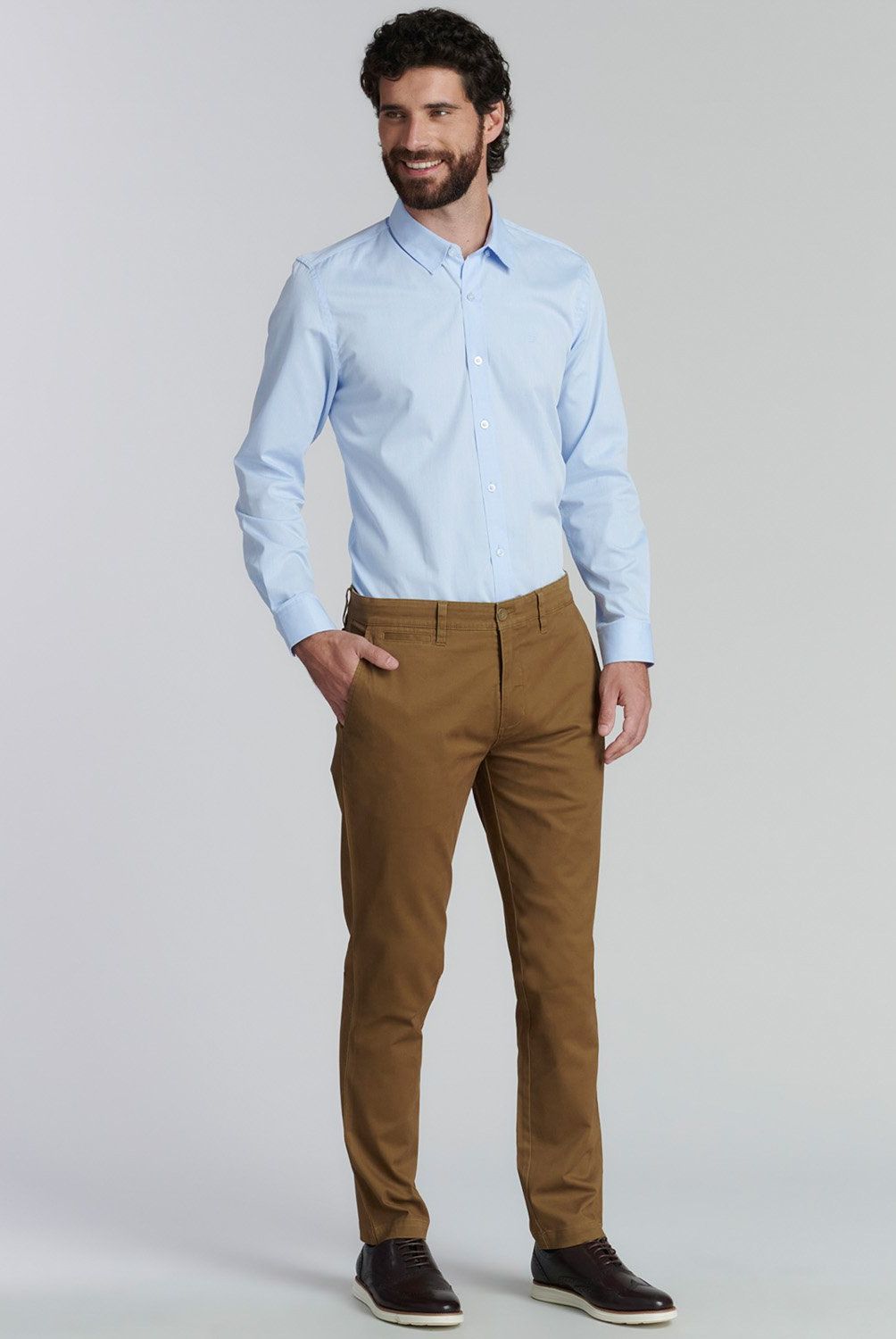 FEROUCH - Pantalón Chino Slim Fit Hombre Ferouch