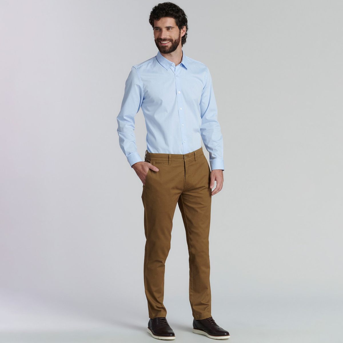 FEROUCH - Pantalón Chino Slim Fit Hombre Ferouch